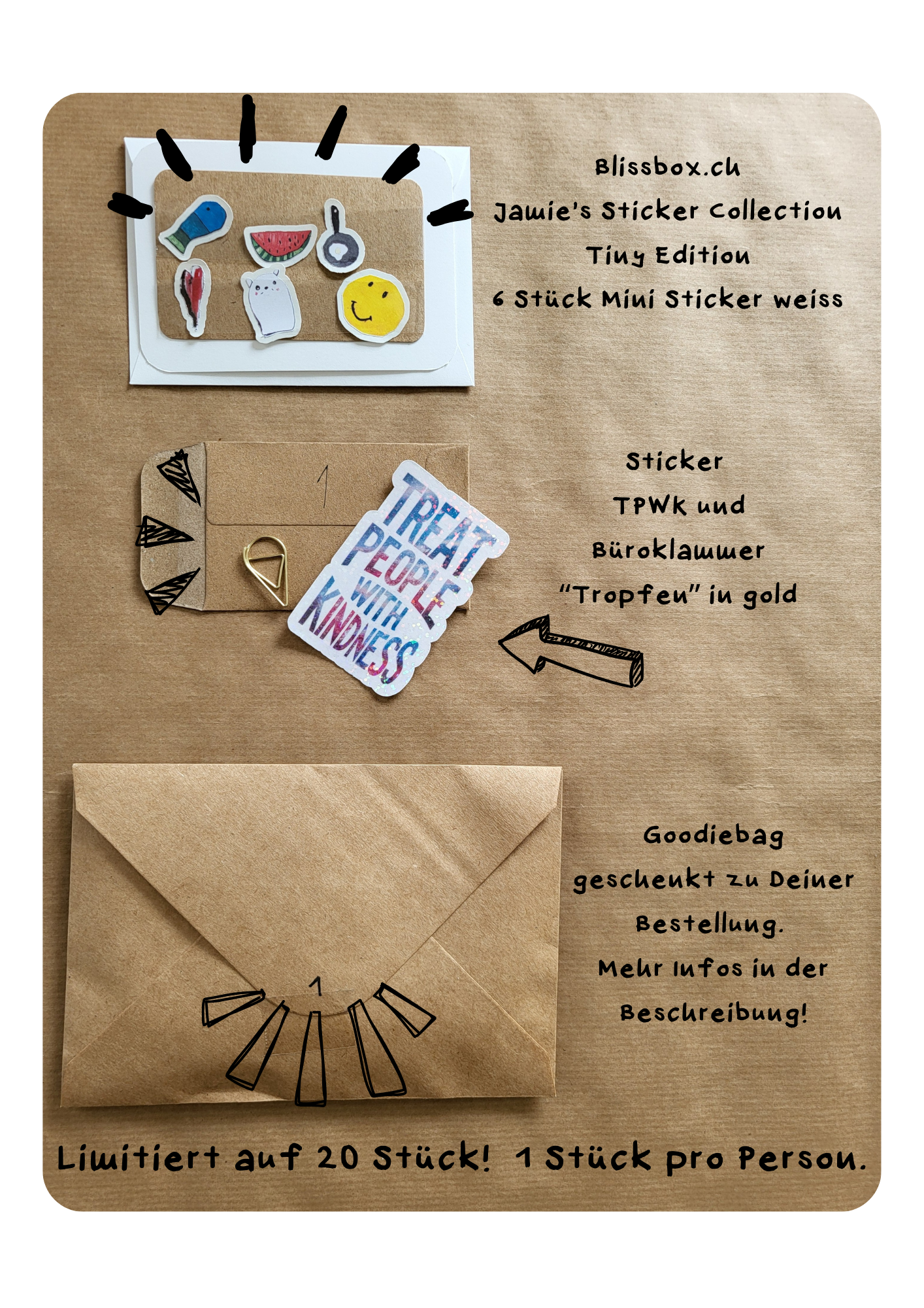 Jamie's Sticker Collection Tiny Edition - Limitierte Auflage mit Goodie Bag Gewinnspiel