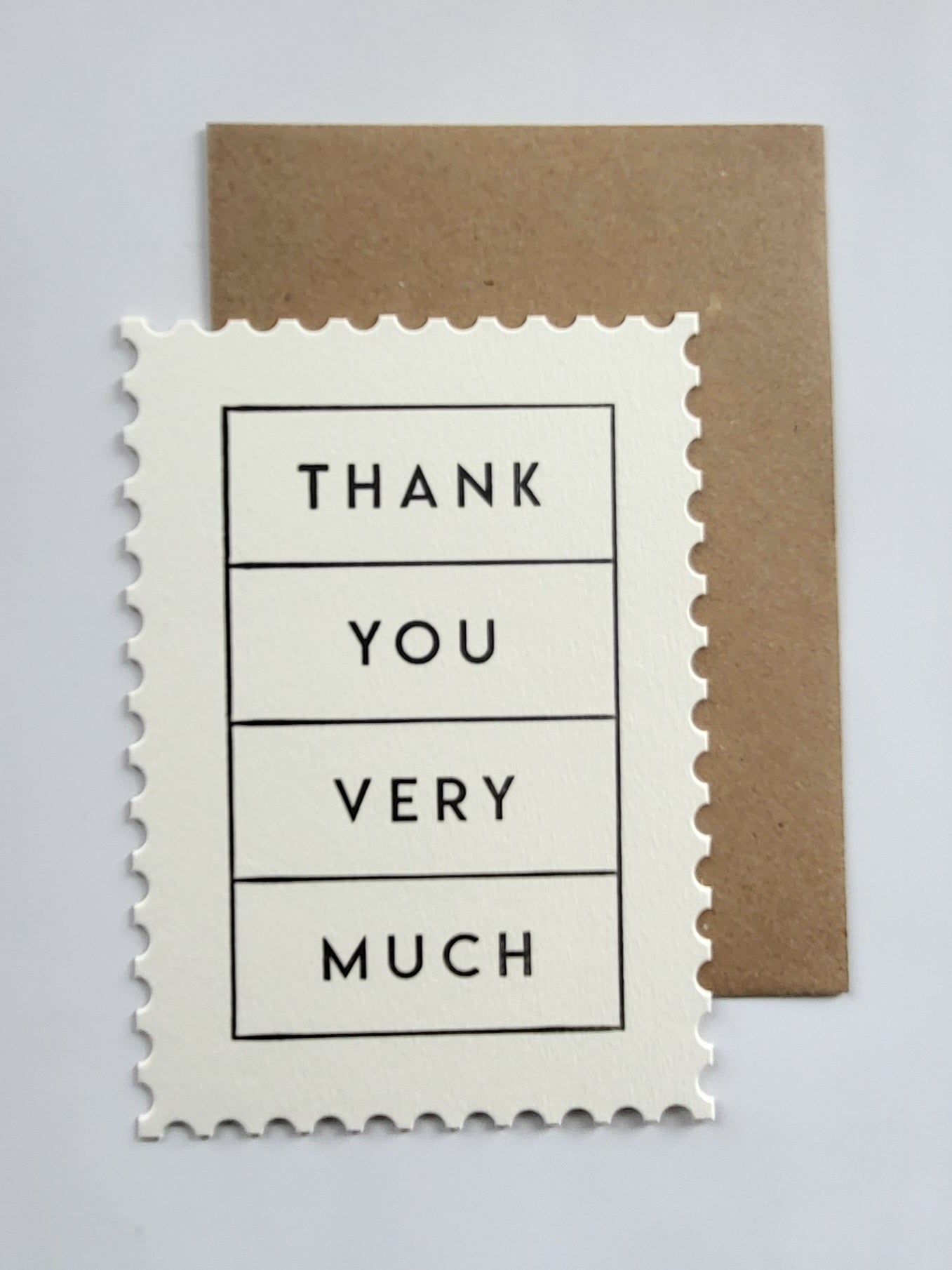 Notizkarte Postkarte Thank You Very Much – BlissBox.ch Papeterie Schweiz