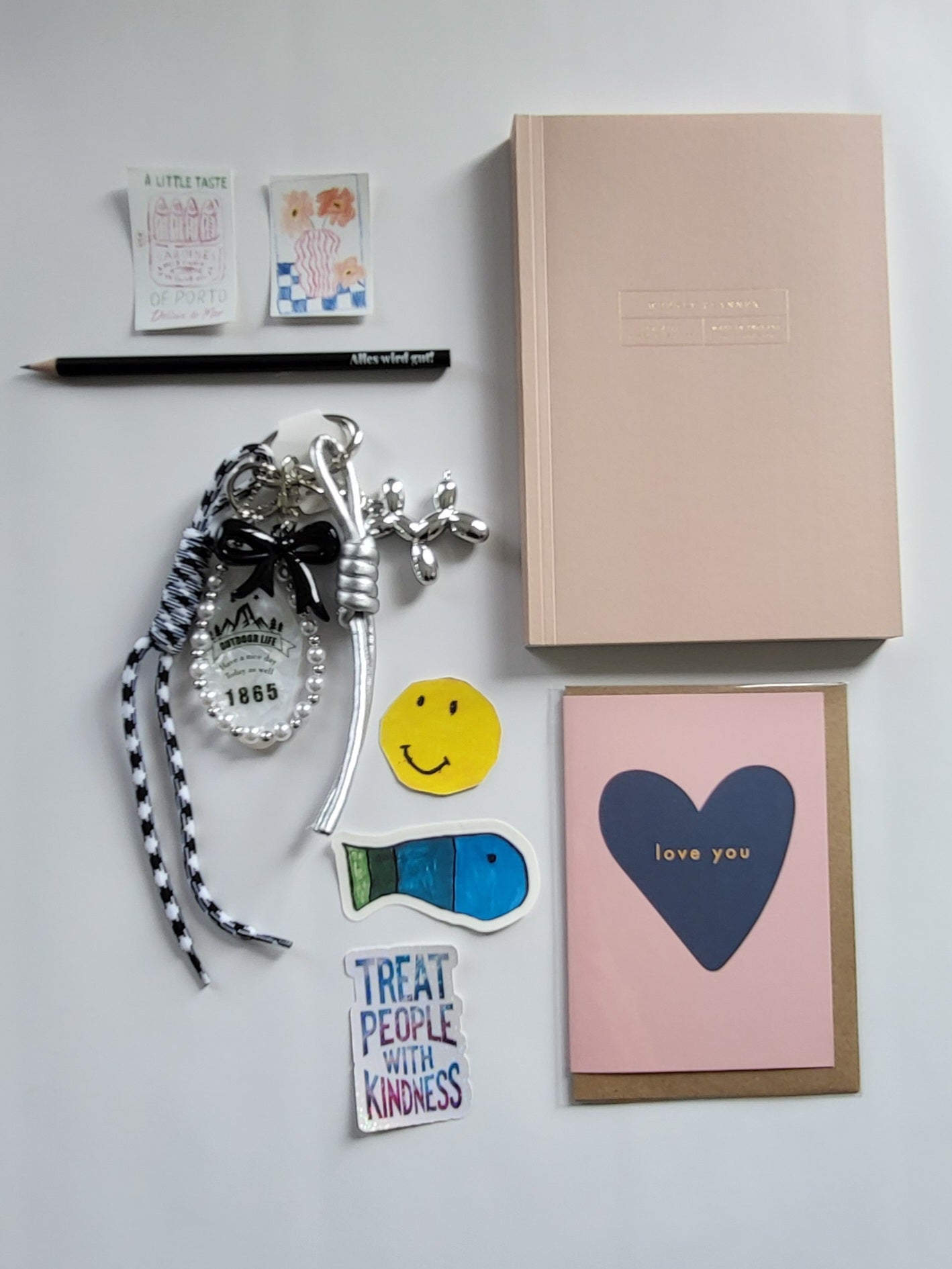 Grusskarte Bag Charm Postkarte – BlissBox.ch Papeterie Schweiz