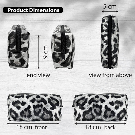 Stift Etui Leopard silber & schwarz, BlissBox.ch Papeterie Schweiz