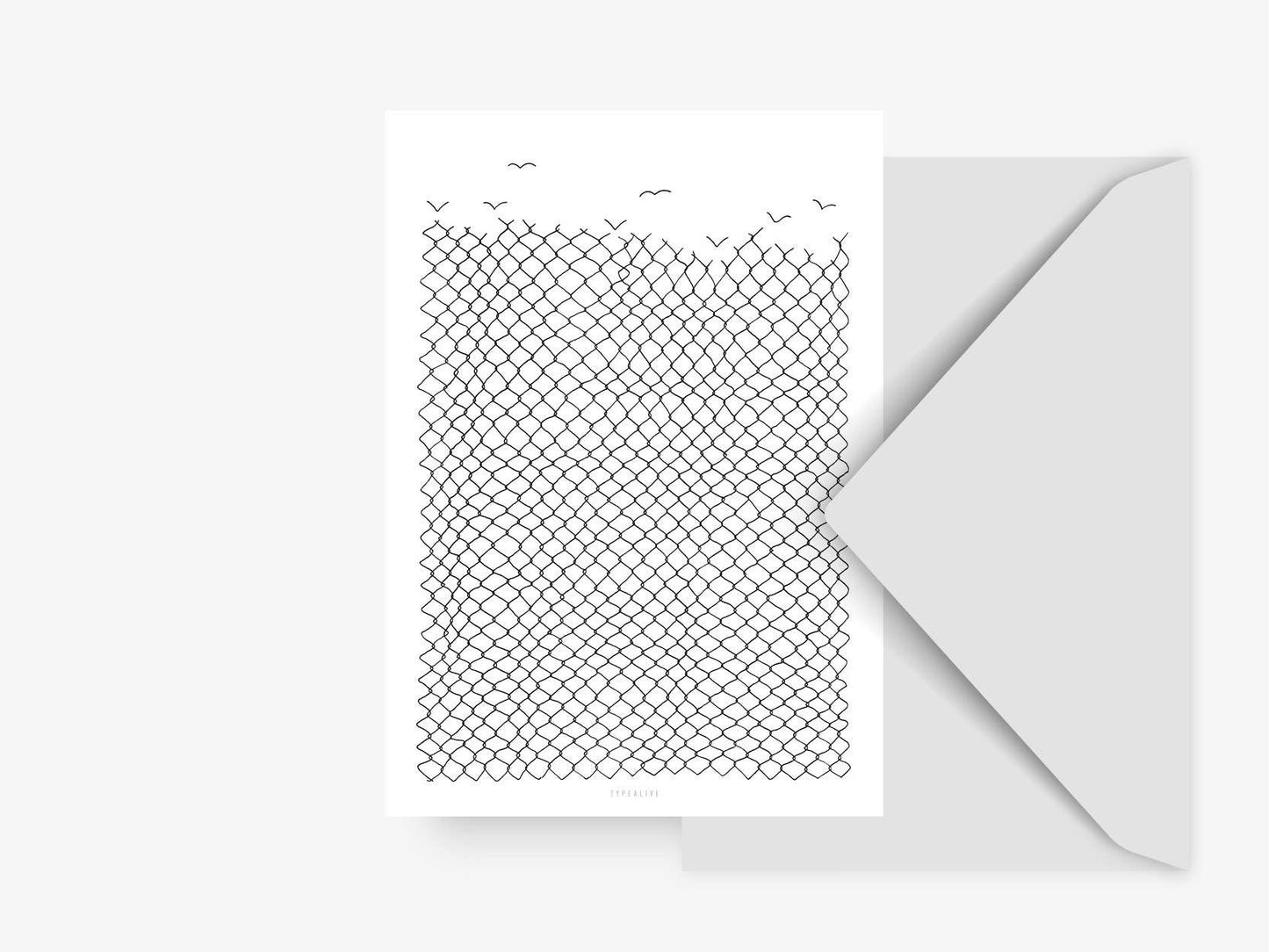 Postkarte A6 mit Couvert BlissBox.ch Papeterie Schweiz