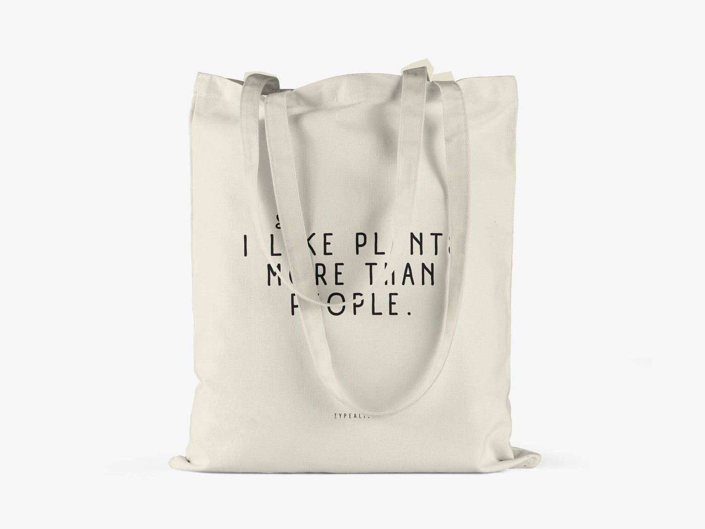 Baumwolltasche I like Plants more than people. BlissBox.ch Accessoires Schweiz