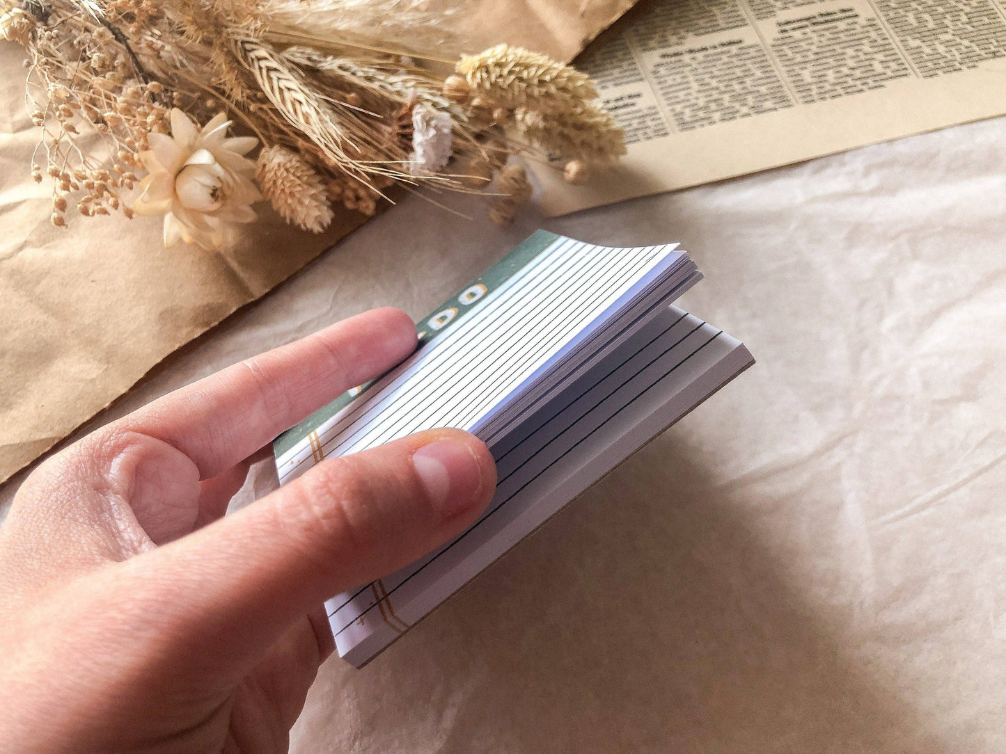 To-Do Notizblock – 8×8 cm – 50 Blatt – Grüntöne von samesjournal