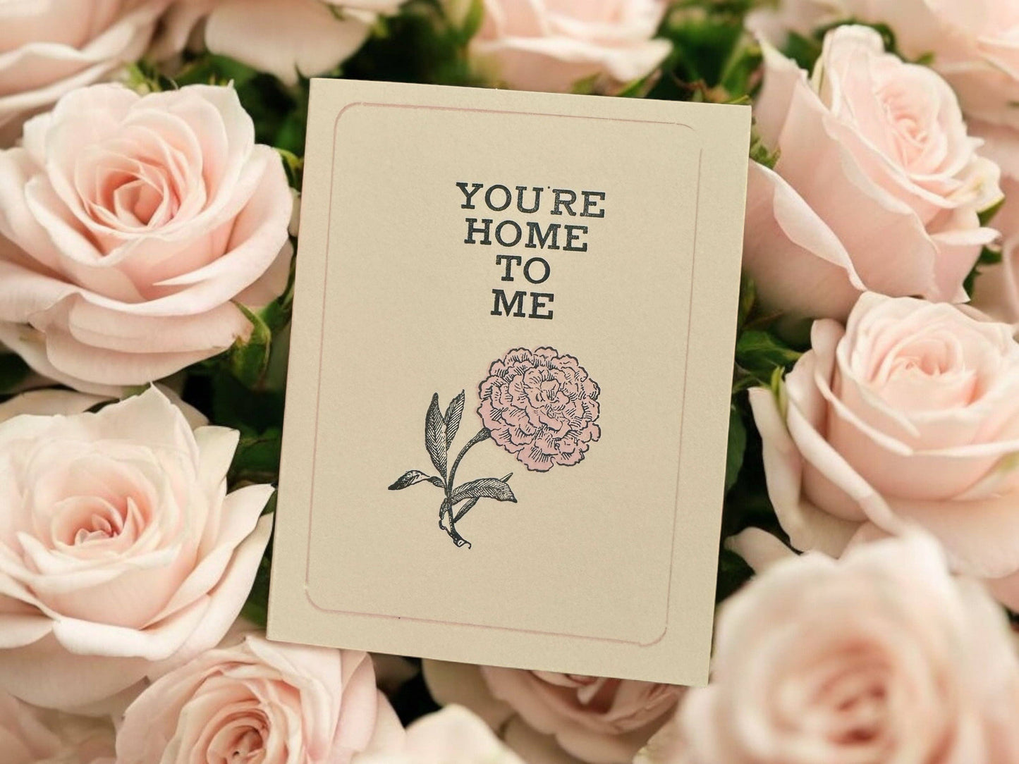 Grusskarte You're home to me – BlissBox.ch Papeterie Schweiz