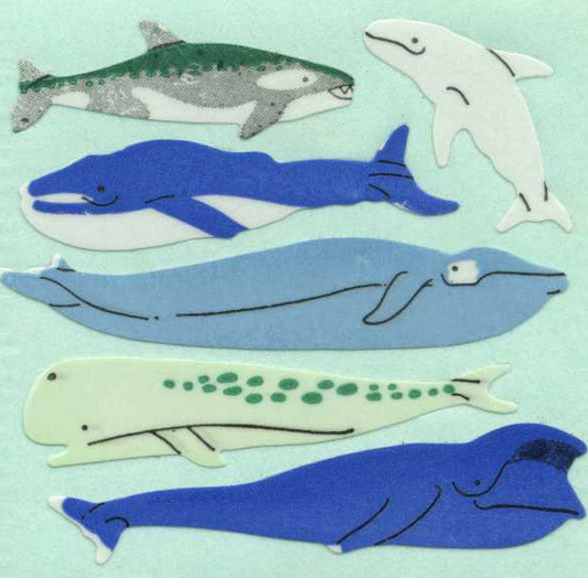 Sticker - Papier - Micro Whales - Wale