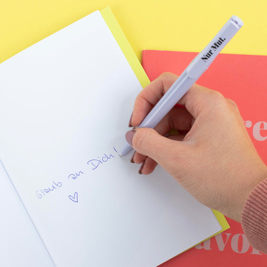 Kugelschreiber Nur Mut | BlissBox.ch Papeterie Schweiz