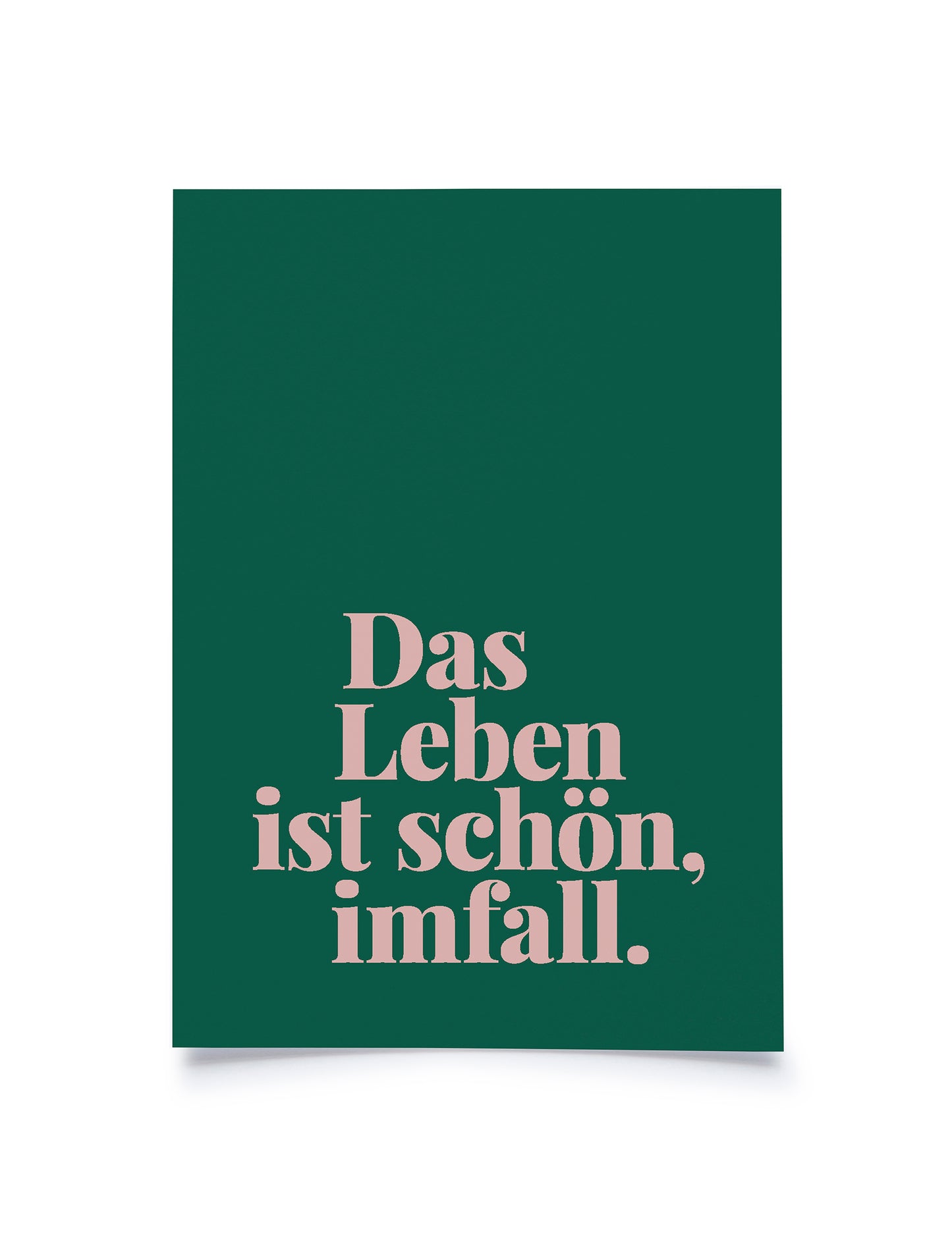 Postkarte Das Leben ist schön, imfall. | BlissBox.ch Papeterie Schweiz