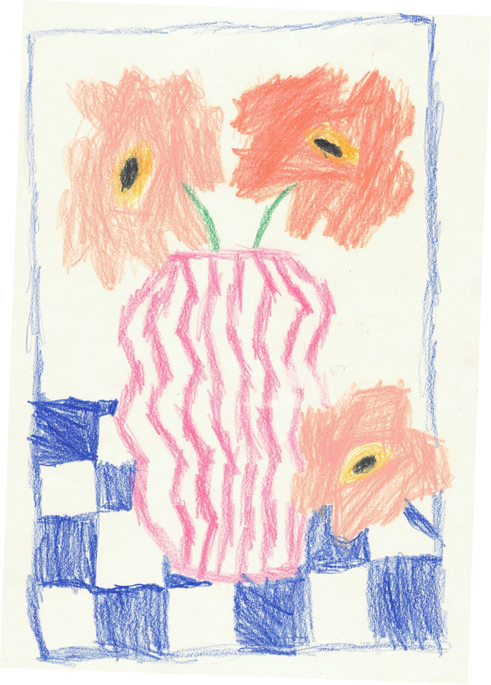 Sticker Blume in Vase – BlissBox.ch Papeterie Schweiz
