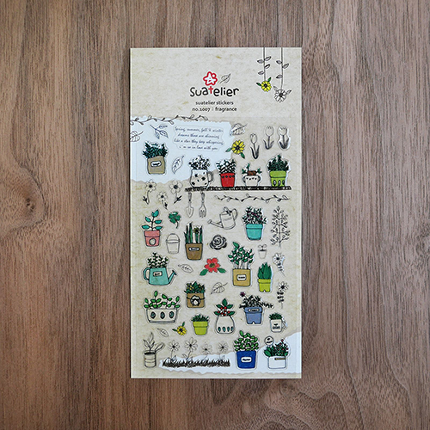 Suatelier Daily Deco Sticker fragrance Sticker Sheet Papeterie Schweiz BlissBox.ch