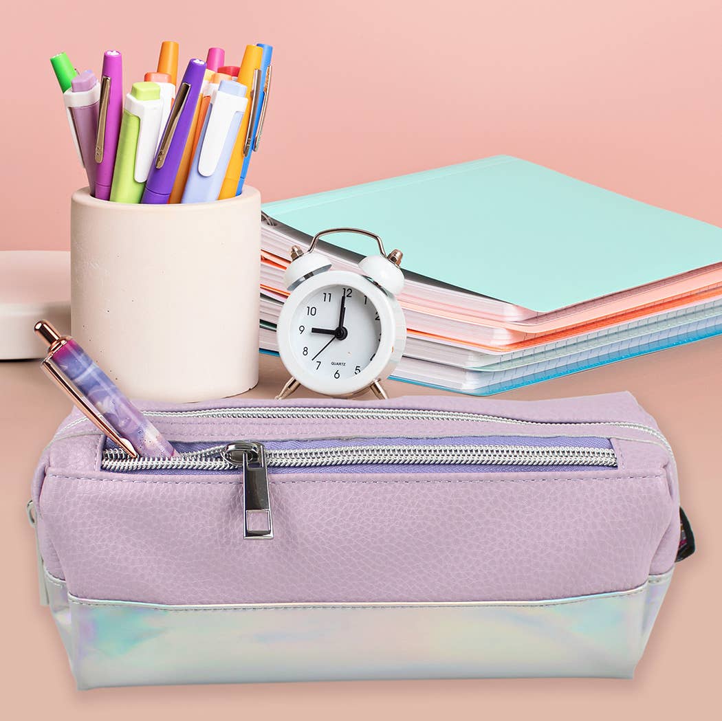 Stift Etui lila irisierend, BlissBox.ch Papeterie Schweiz
