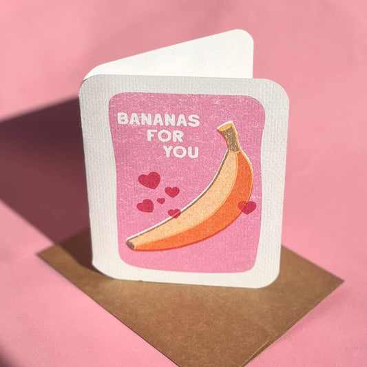 Grusskarte Bananas for you | BlissBox.ch Papeterie Schweiz