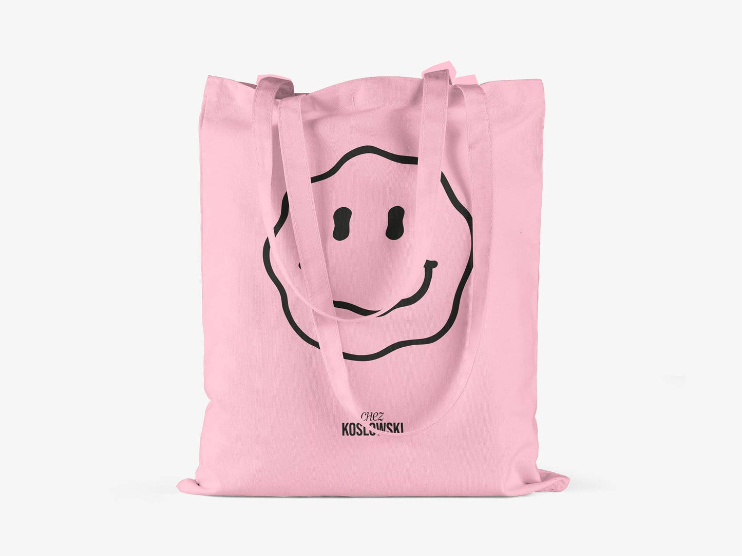 Baumwolltasche Smiley pink BlissBox.ch Accessoires Schweiz