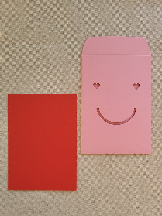 cut&make Smiley Herz Grusskarte Papeterie Schweiz Chur BlissBox.ch