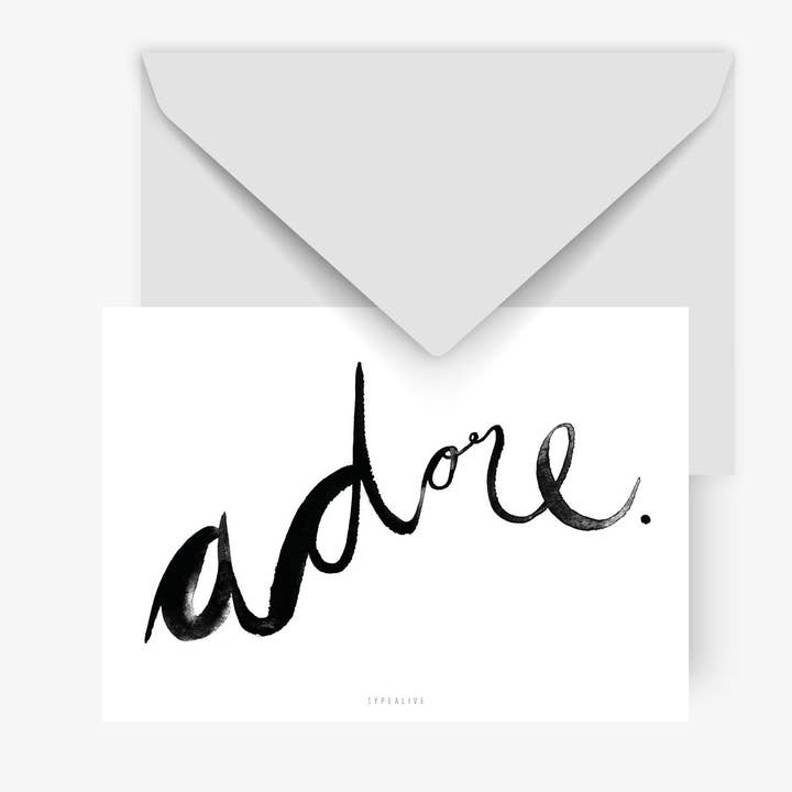 Postkarte adore A6 kaufen bei BlissBox.ch Papeterie Couvert