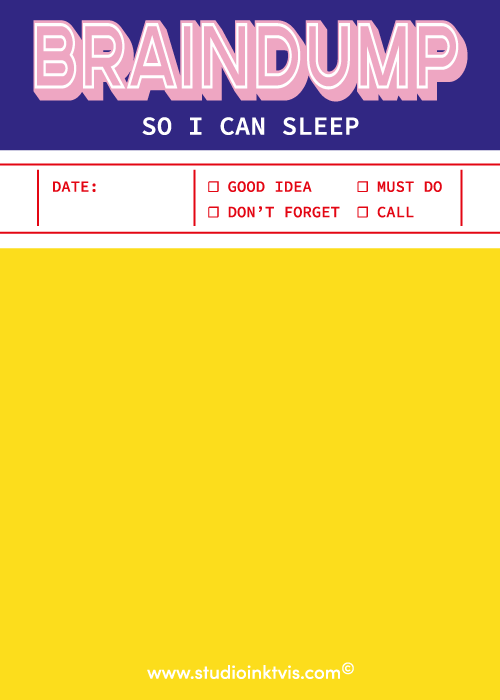 Notizblock Braindump - BlissBox.ch Schweiz Papeterie