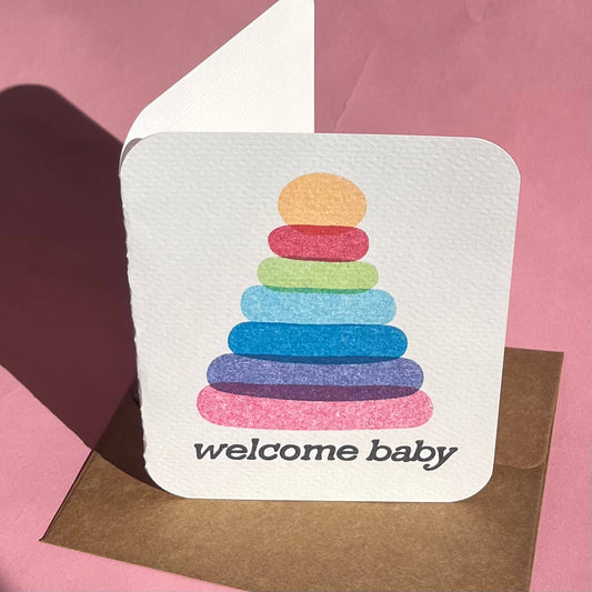 Grusskarte Welcome Baby | BlissBox.ch Papeterie Schweiz