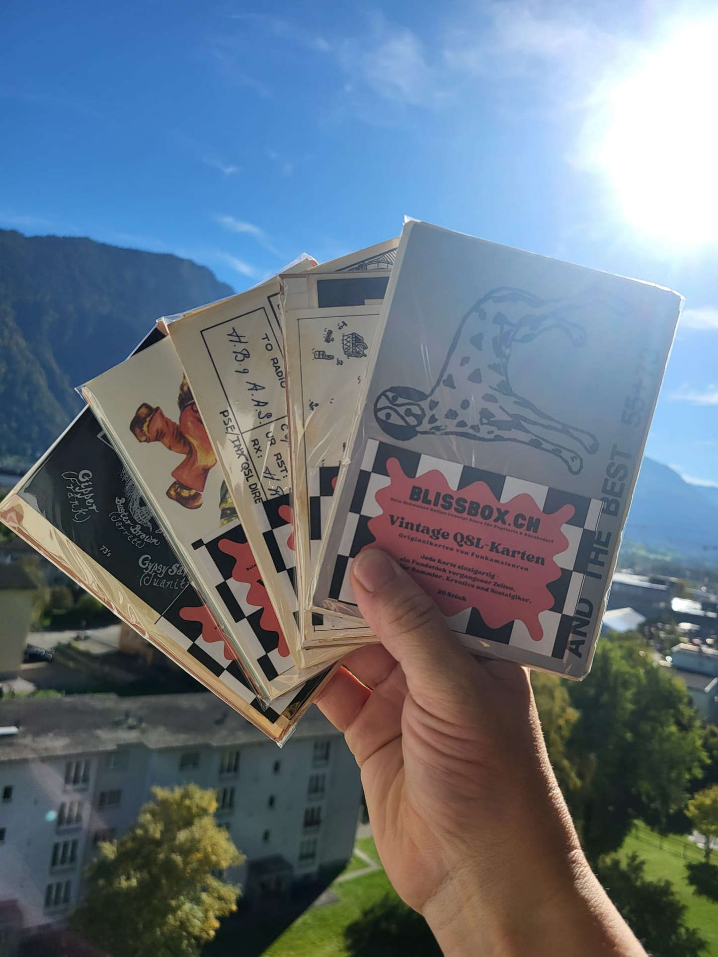 Vintage QSL-Karten (Set mit 20 Stück)