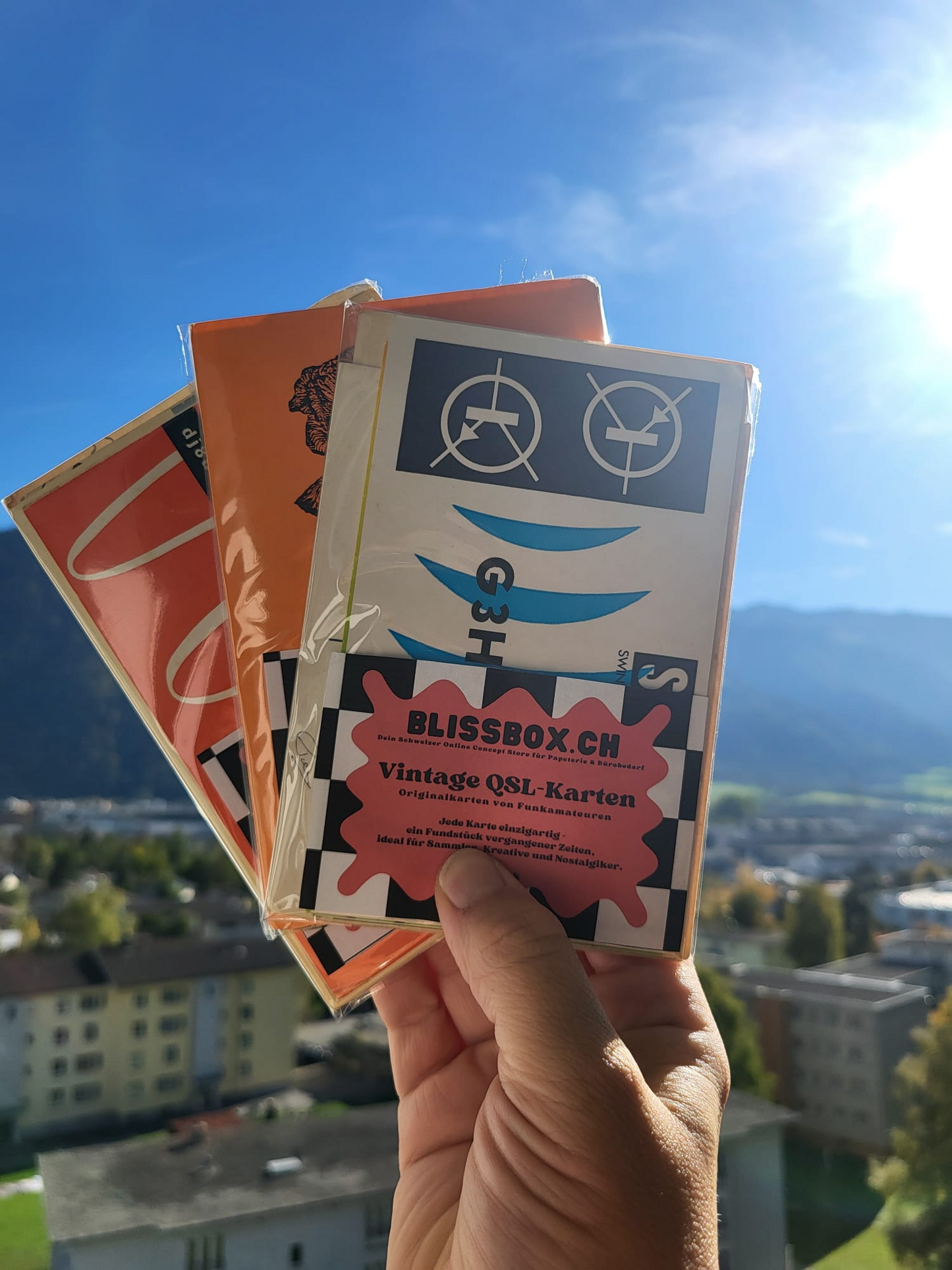 Vintage QSL-Karten (Set mit 20 Stück)