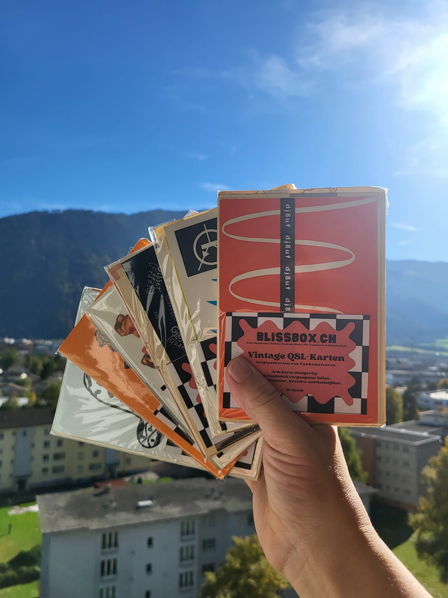 Vintage QSL-Karten (Set mit 20 Stück)