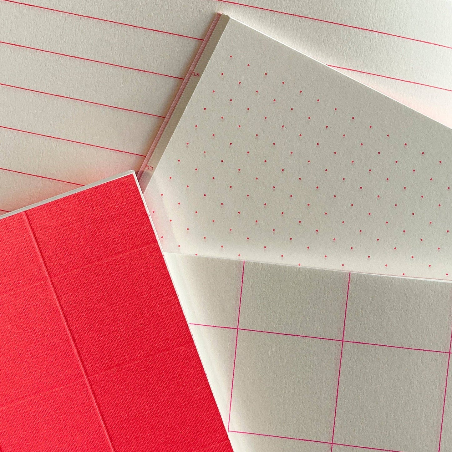Notizbuch - Herr und Frau Rio  - Neon Pink - Drei Raster