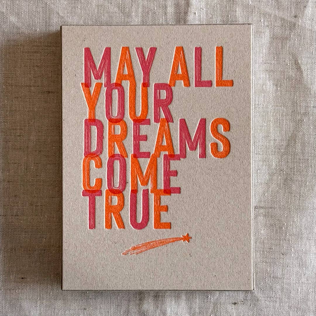 Postkartenbox - May All Your Dreams Come True