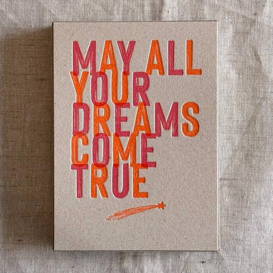 Postkartenbox - May All Your Dreams Come True
