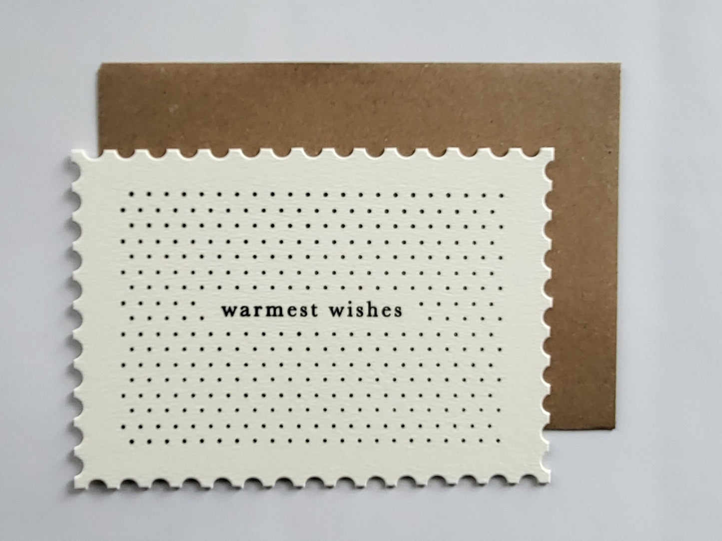 Notizkarte Postkarte Warmest Wishes – BlissBox.ch Papeterie Schweiz