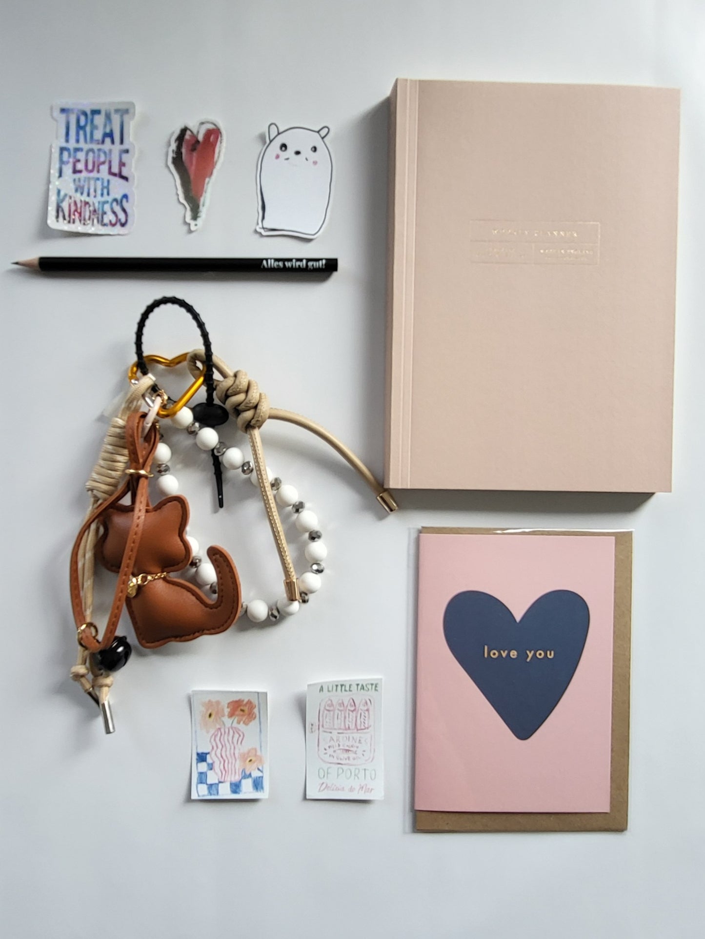 Bag Charm Grusskarte Postkarte  – BlissBox.ch Papeterie Schweiz
