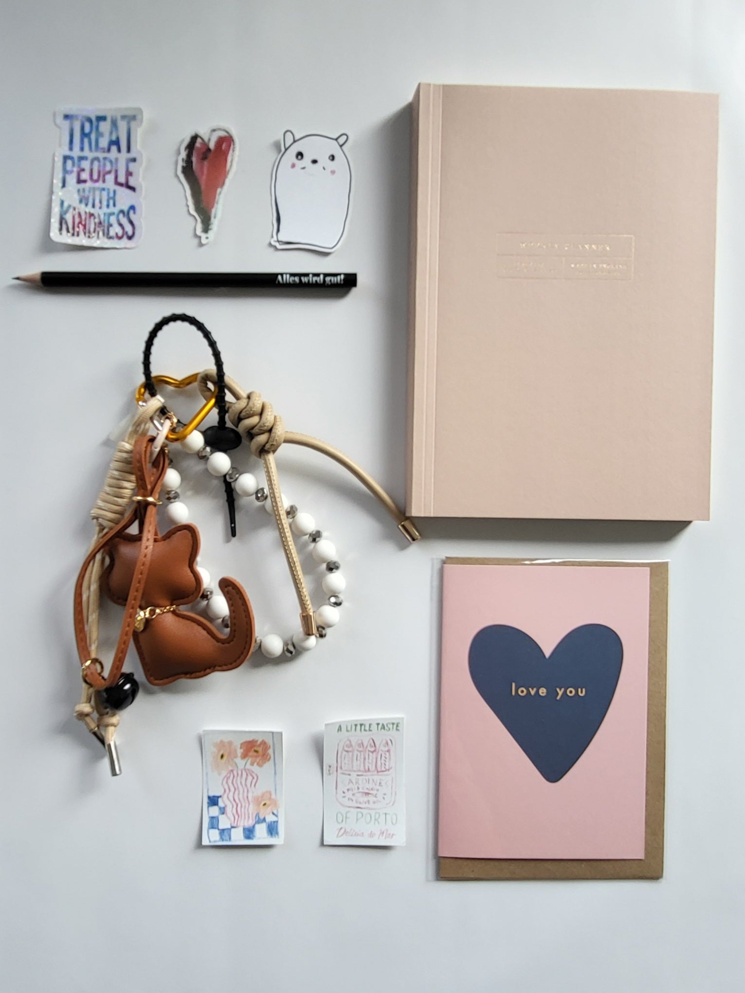 Bag Charm Grusskarte Postkarte  – BlissBox.ch Papeterie Schweiz