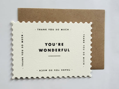 Postkarte  You're Wonderful – BlissBox.ch Papeterie Schweiz