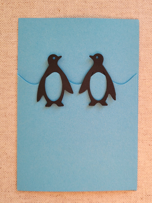 Pinguin Lesezeichen Grusskarte