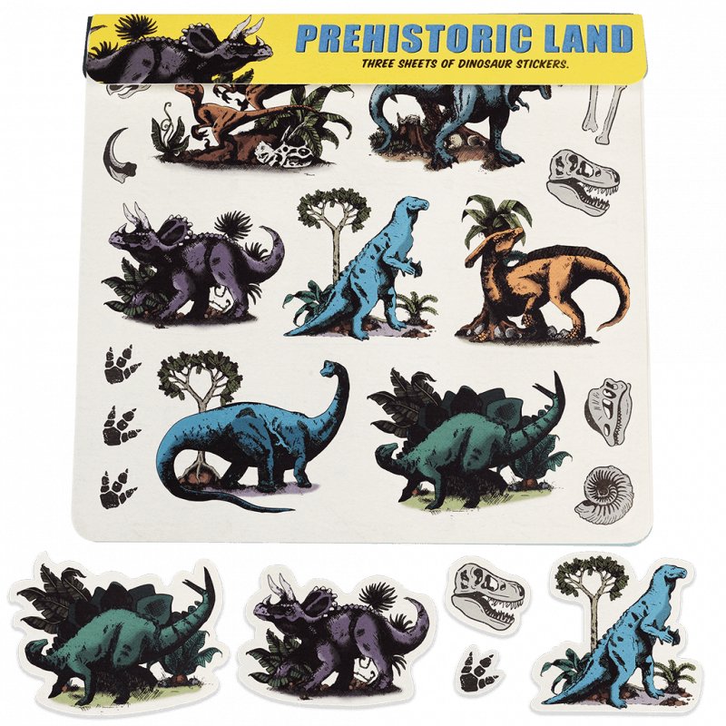 3 Stickerbögen "Dinosaurier"