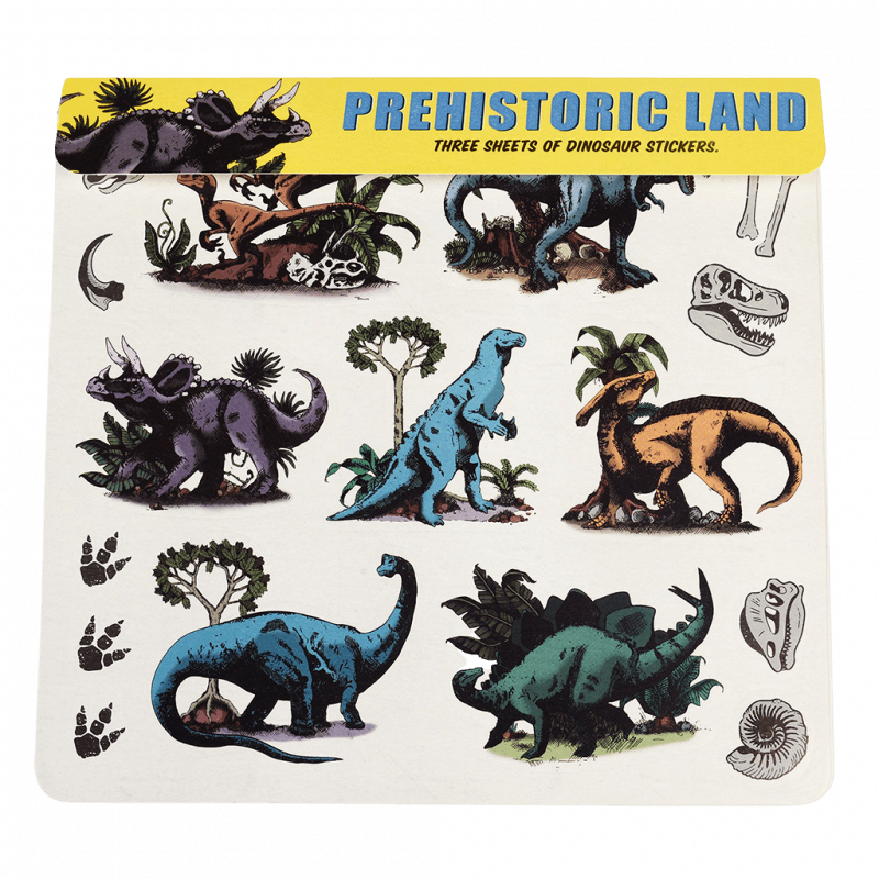 3 Stickerbögen "Dinosaurier"