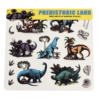 3 Stickerbögen Dinosaurier -BlissBox.ch Schweiz Papeterie