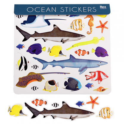3 Stickerbögen Ozean - BlissBox.ch Schweiz Papeterie