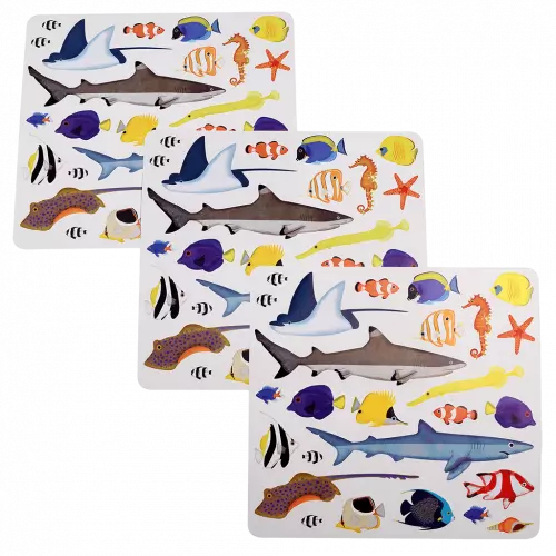 3 Stickerbögen "Ocean"
