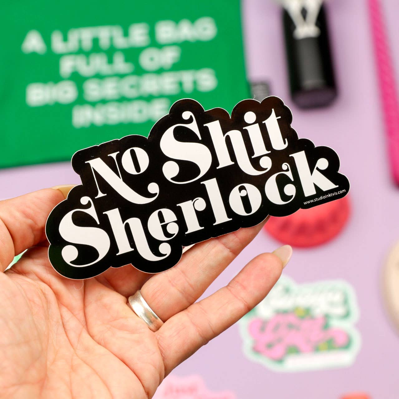 Sticker "No Shit Sherlock"