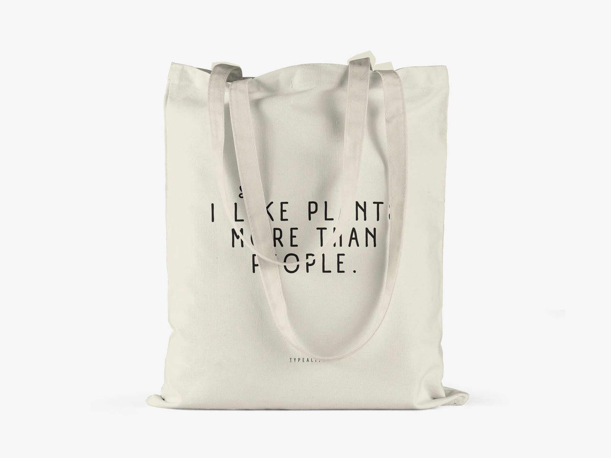 Baumwolltasche I like Plants more than people.  BlissBox.ch Accessoires Schweiz 