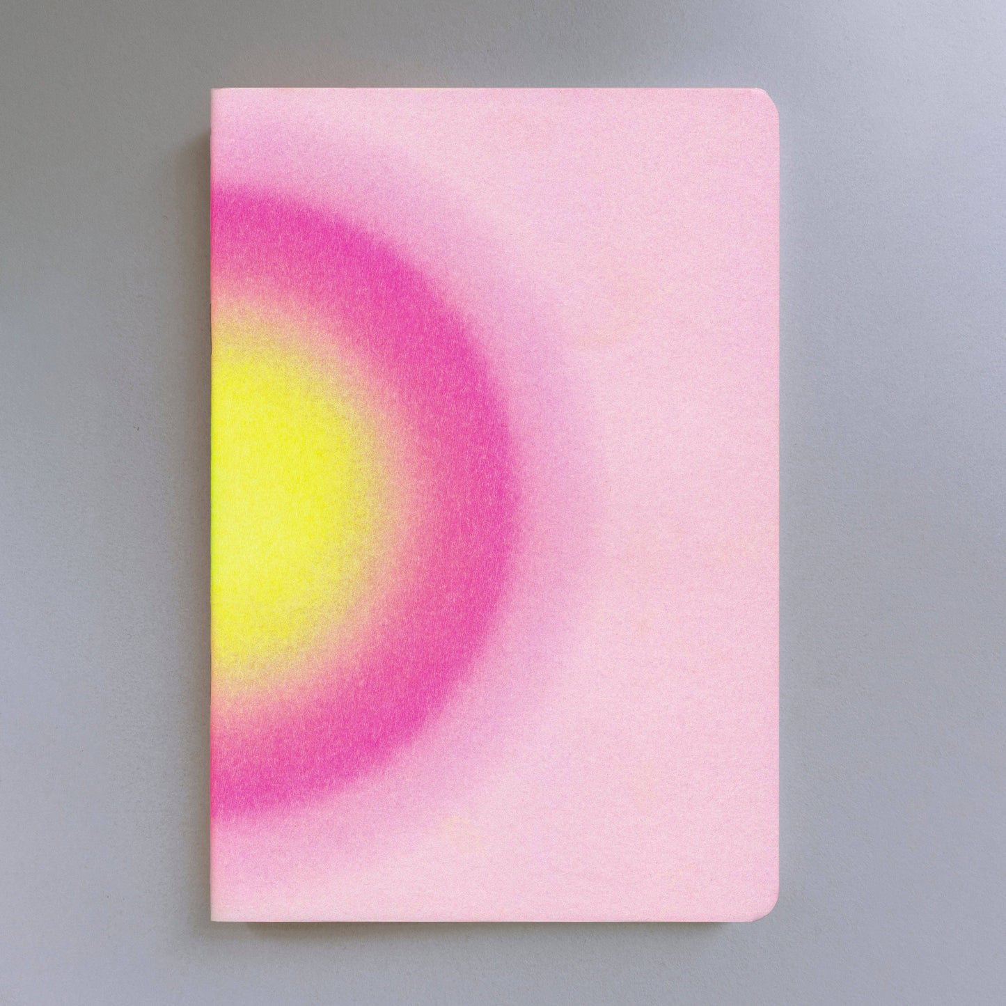 Notizbuch - Herr und Frau Rio - Farbverlauf Pink & Neongelb