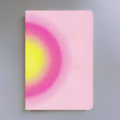Notizbuch - Herr und Frau Rio - Farbverlauf Pink & Neongelb