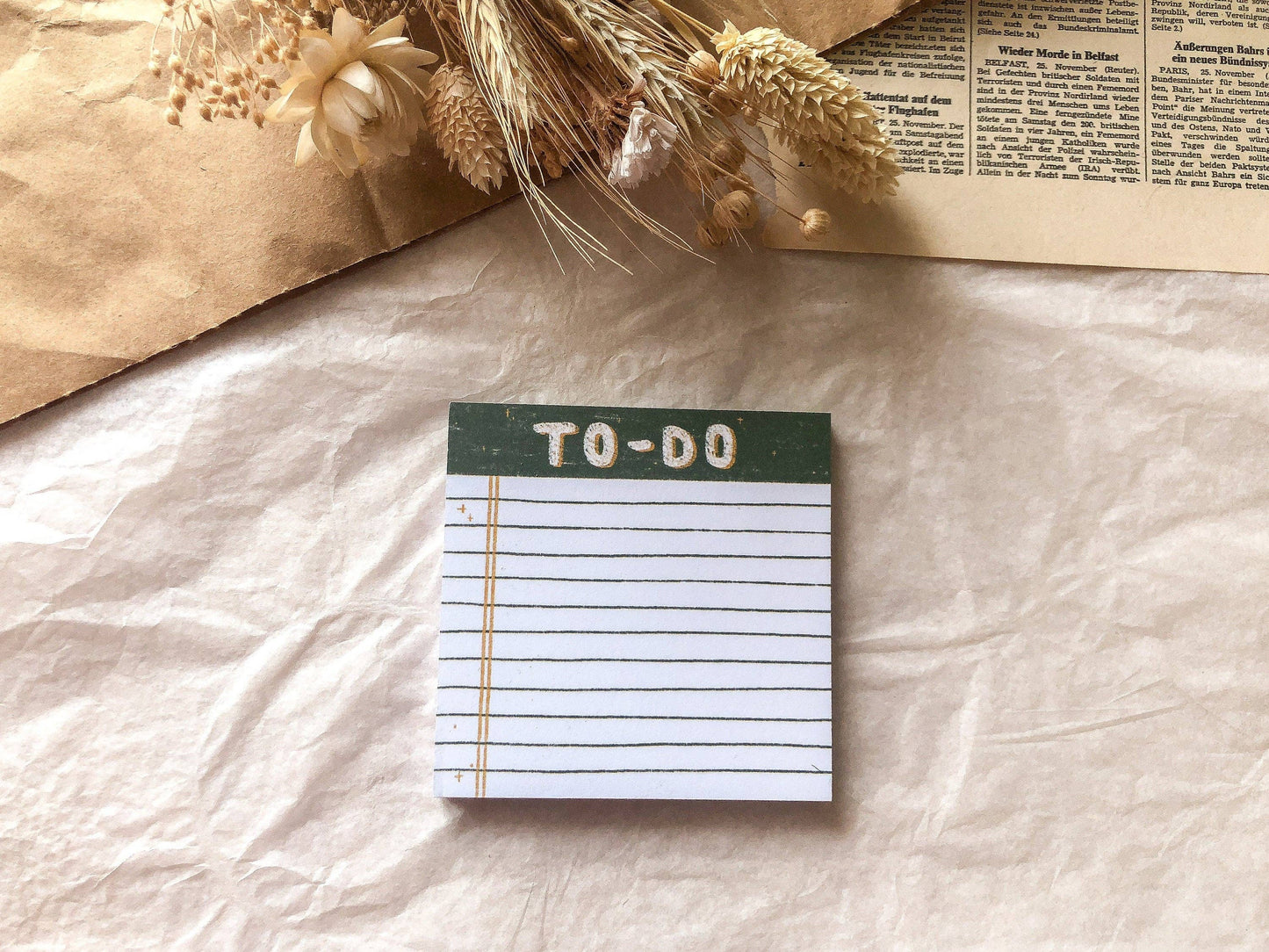 To-Do Notizblock – 8×8 cm – 50 Blatt – Grüntöne von samesjournal