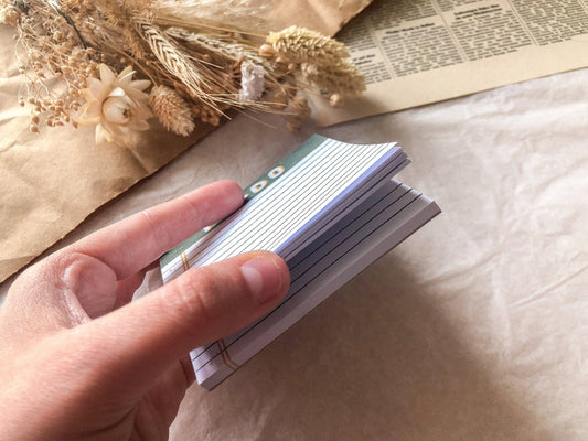 To-Do Notizblock – 8×8 cm – 50 Blatt – Grüntöne von samesjournal