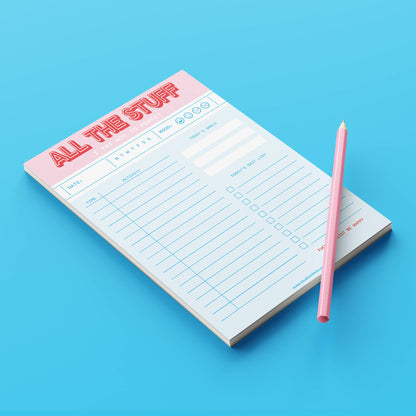 Notizblock All The Stuff | BlissBox.ch Schweiz Papeterie