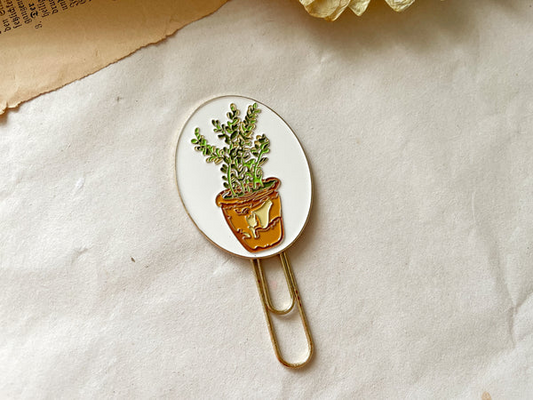 Büroklammer mit Pflanze BlissBox.ch Papeterie Chur Schweiz