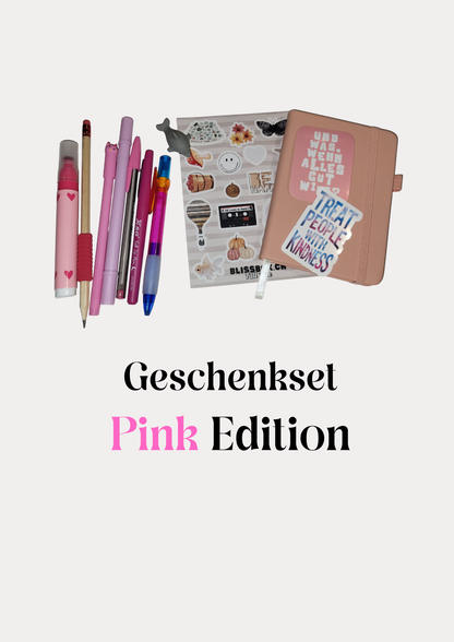 Geschenkset Pink Edition BlissBox.ch Papeterie Set Beauty Chur Schweiz