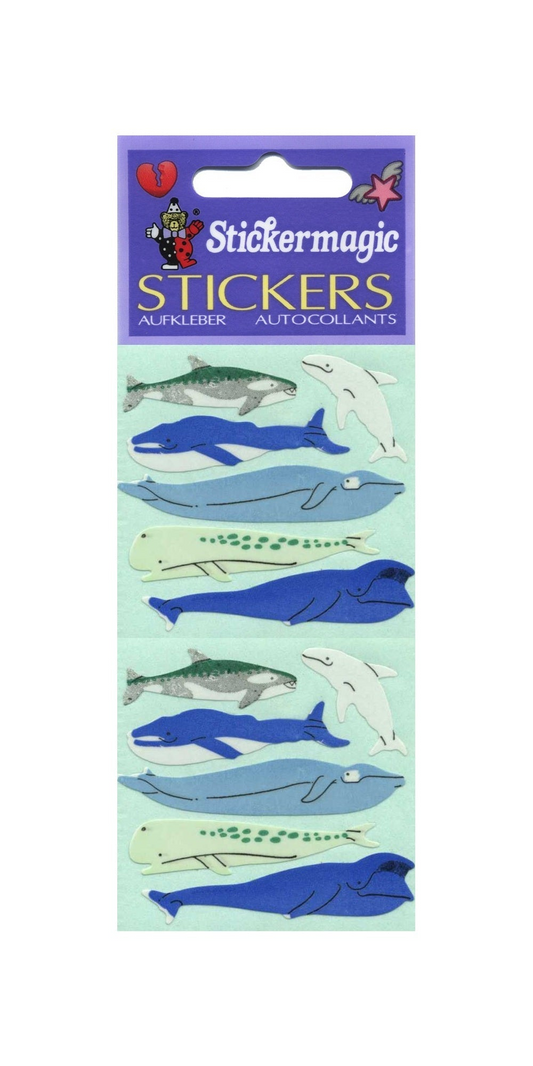 Sticker - Papier - Micro Whales - Wale