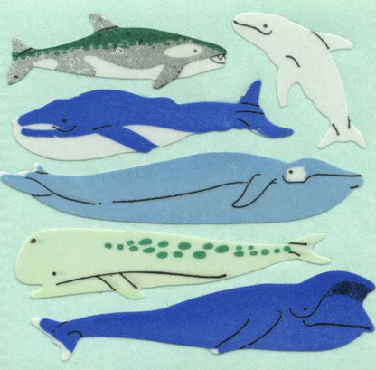 Sticker - Papier - Micro Whales - Wale