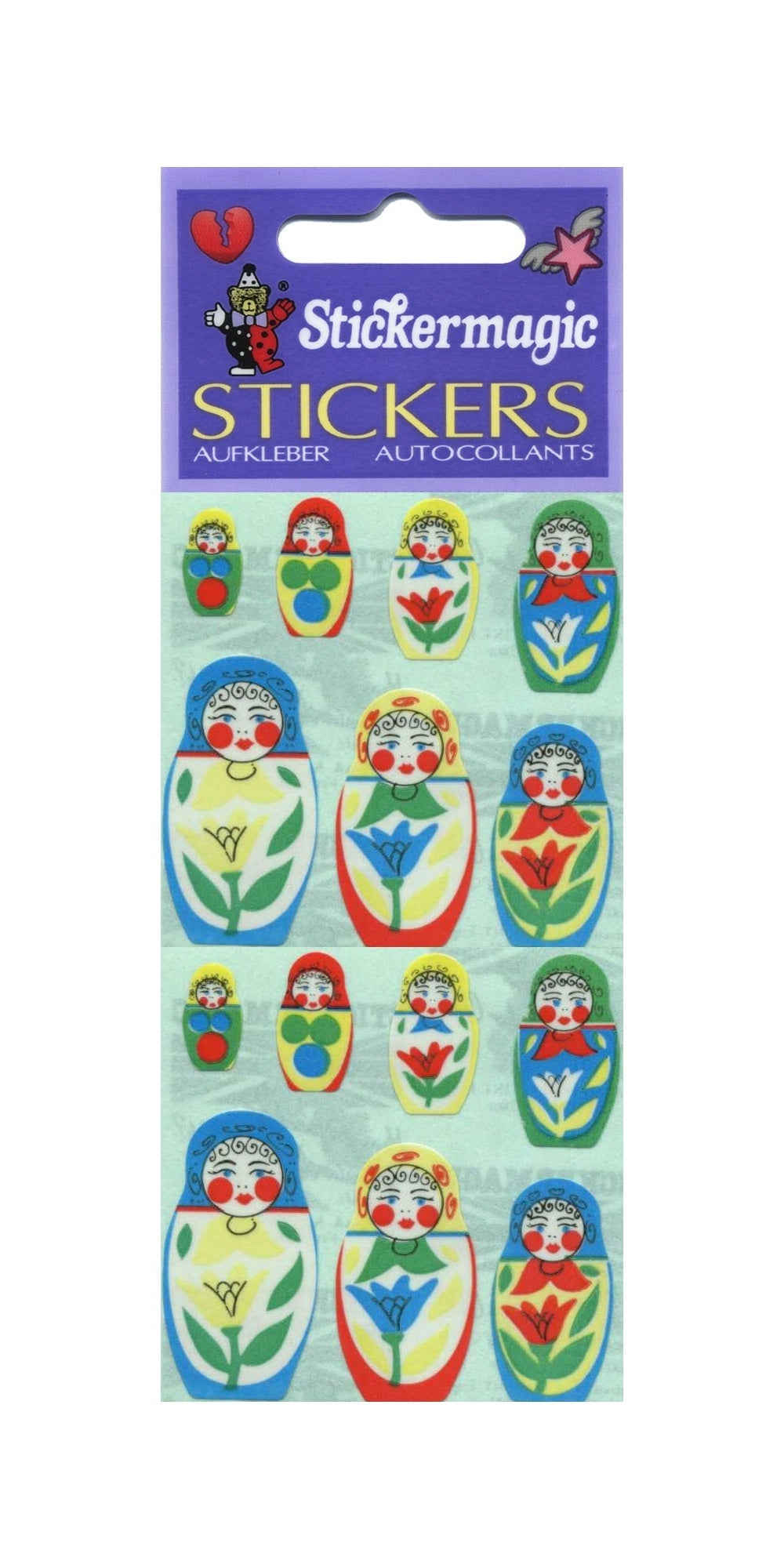 Sticker - Papier - Matrjoschka Puppen