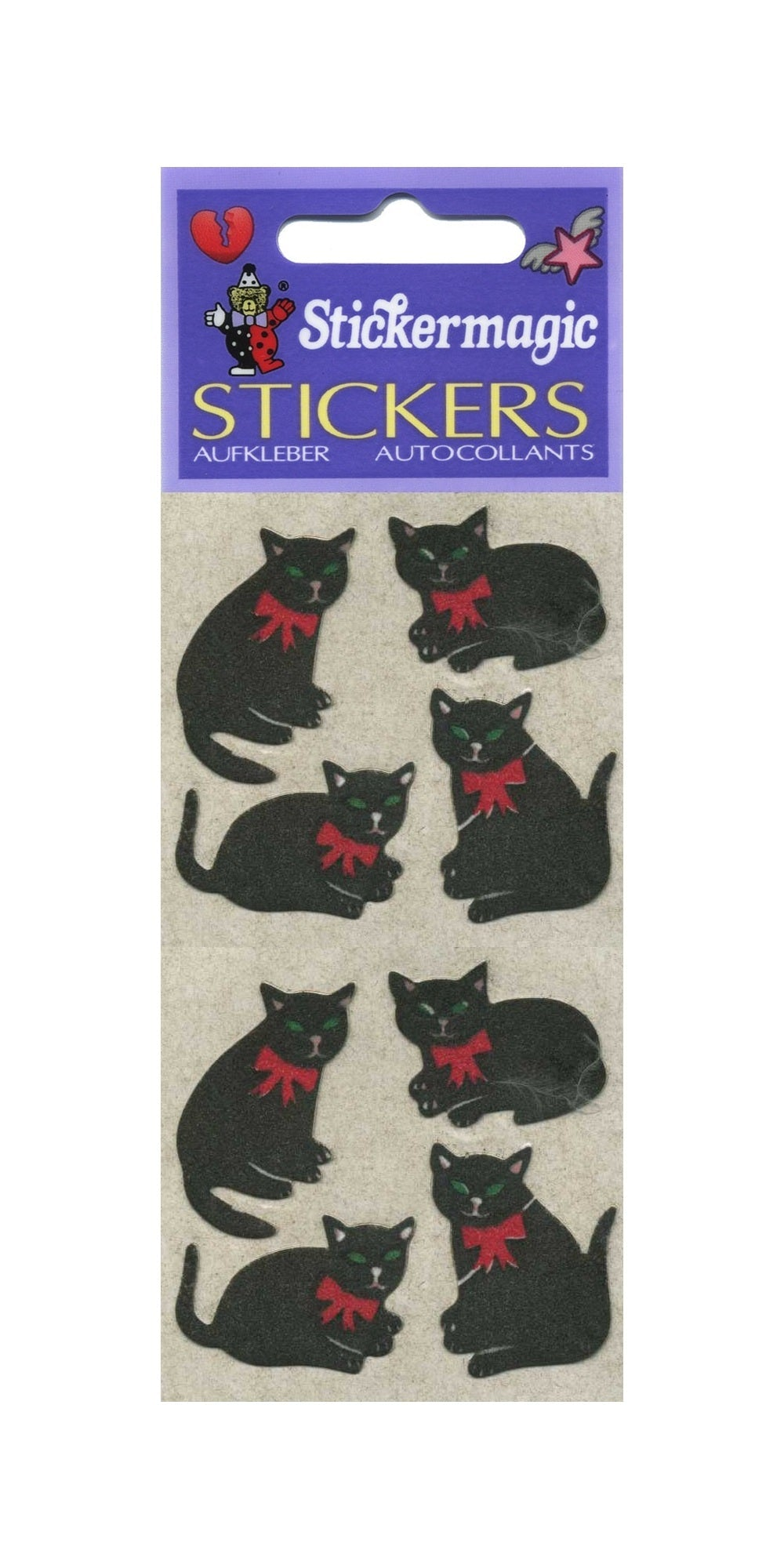 Sticker - Samt- Schwarze Katze