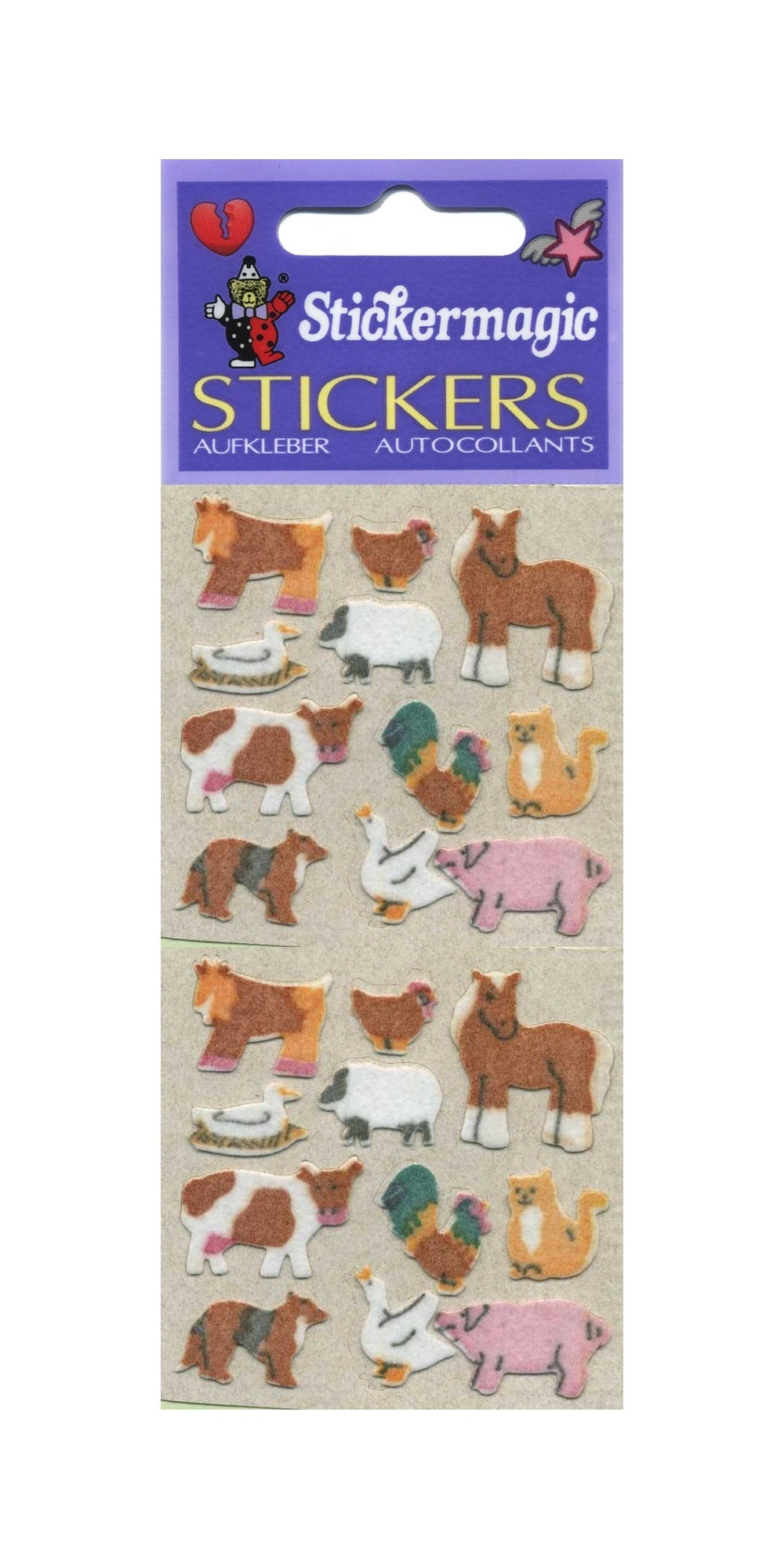 Sticker - Samt- Bauernhof Tiere